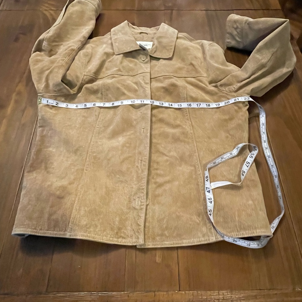 Vintage Cherokee Genuine‎ Leather Suede Coat XL Tan - Picture 12 of 16